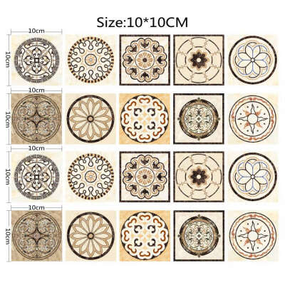 

Self Adhesive Tiles Art Diagonal Ceramic Tile Stickers 3D Floor Stickers For Living Room Kitchen Bedroom 20 PcsSet