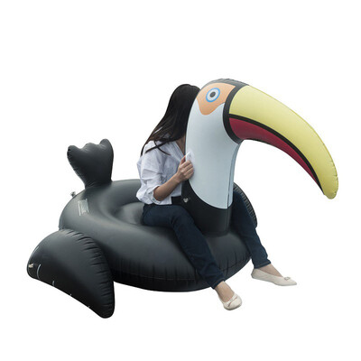 

YIWULAGiant Inflatable Toucan Pool Swimming Pool Party Raft Decorations Toys