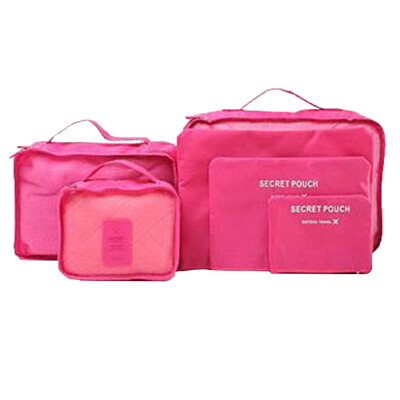 

6 Pcs\Set High Quality Oxford Cloth Mesh Travel Storage Bag Organizer Luggage Packing Cube Organizer Travel Bags