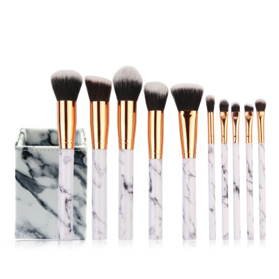 

Pro 10pcsset Makeup Brushes Powder Foundation Eyeshadow Eyebrow Eyeliner Blush Make up Brush Set Cosmetic Soft Synthetic Hair