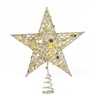 

Christmas Tree Stars Top Christmas Decorations Five-Pointed Star Pendants Ornament