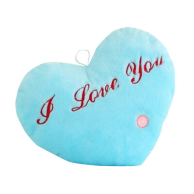 

Glowing Night Light Twinkle Heart Shape Plush Pillow Musical Stuffed Toys Birthday Festival Gifts