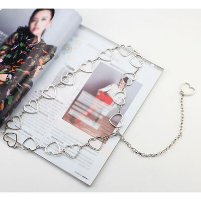 

Fashion Women Belt Hip High Waist Girls Gold Metal Chain Chunky Fringes Chain Waist Belt