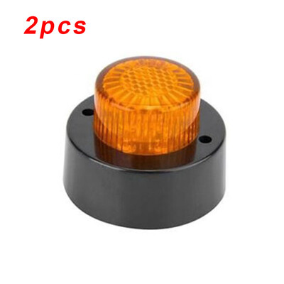 

2pcs Yellow LED Side Marker Light Outline Lamp Indicator For Trailer Truck Van