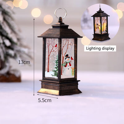 

Christmas LED Simulation Light Oil Lamp Xmas Candle Night Light Hanging Ornament Craft