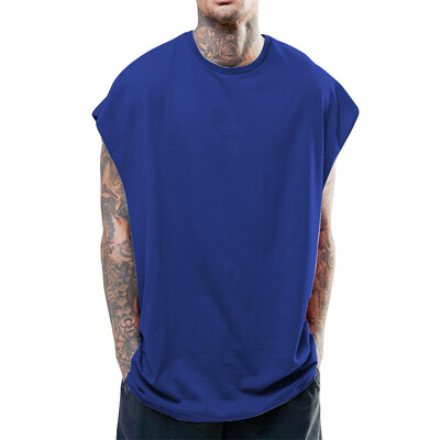 

Toponeto Mens Summer Casual Fashion Hip Hop Style Pure Color Sports Sleeveless Vest Tops