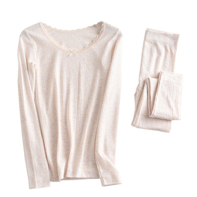

Cotton Long Johns Women For Winter Sexy Women Thermal Underwear Suit Women Body Slim Ladies Intimate Sets Female Pajamas Warm