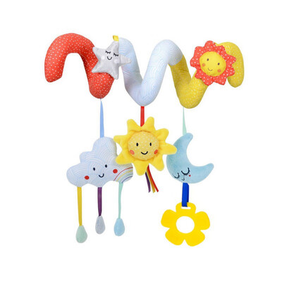 

Baby Rattles Soft Infant Crib Bed Stroller Toy Spiral Baby Toys For Newborns Car Seat Educational Rattle Baby Towel Education