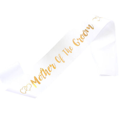 

Mother Of The Groom Letter Shoulder Strap Satin Bride Sash Lady With Diamond Ring Bachelorette Party Sash Party Wedding Bridal