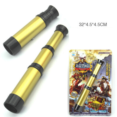 

Mini Telescope Halloween Childrens Gifts Scientific Monocular Pirate HD Magnifier Student Science Experiment Toy Silver