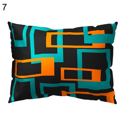 

Leaf Flower Stripe Pillow Case Cushion Cover Sofa Bed Car Cafe Office Decoration
