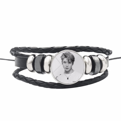 

Nct 127 Combination Bracelet Leather Braided Bracelet Fan Collection or Support Accessories Unisex