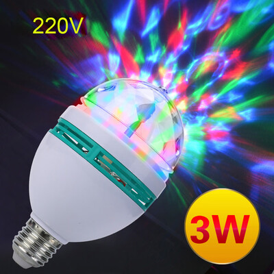 

〖Follure〗E27 3W AC220V Colorful Rotating Bubble Stage Light Disco DJ Party Light Bar KTV Lighting Bulb