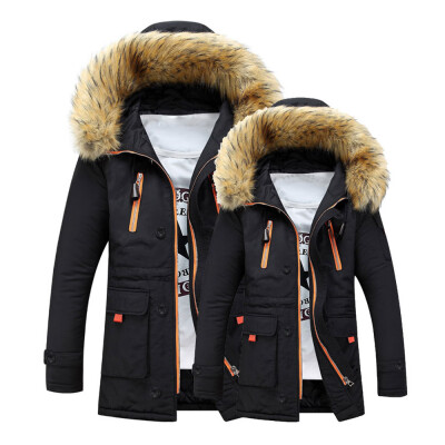 

Gobestart Unisex Women Men Outdoor Fur Wool Fieece Warm Winter Long Hood Coat Jacket