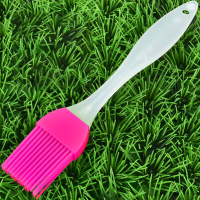 

3Pcs Baking Oil Brush Silicone Pastry Brush Baking Bbq Basting Brush Transparent Clear Handle