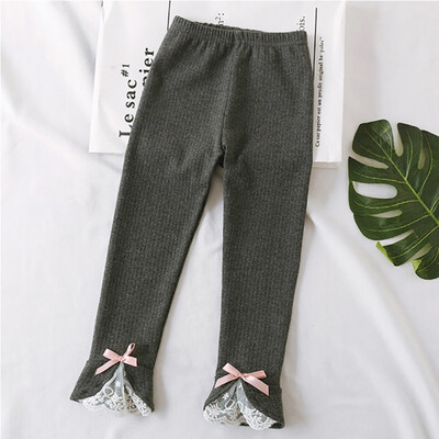 

1-5Y Toddler Girls Leggings Winter Warm Trousers For Girls Cotton Lace Kids Toddler Pants Autumn Spring Kids Leggings