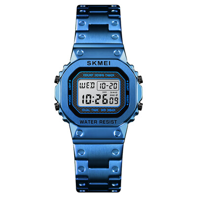 

SKMEI 1433 Women Analog Digital Electronic Watch Fashion Casual Wristwatch 2 Time Display Alarm Countdown 3ATM Waterproof Luminous