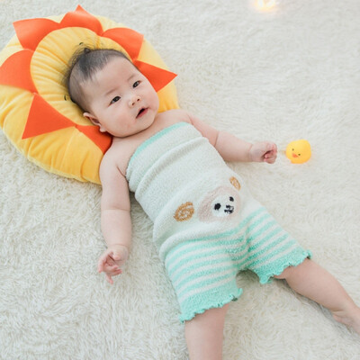 

Cute Baby Boy Girl Cotton Cartoon Pattern Infant High Waist Design Winter Warm Navel Shortss