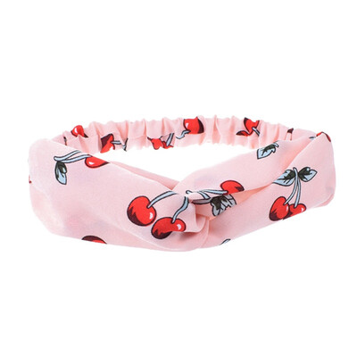 

Women Flora Printed Headband Rope Elastic Hair Bands Hair Gum Clip Women Female Turban Hair Accessories haarbanden voor vrouwen