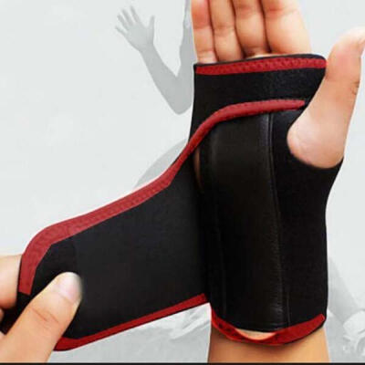 

Useful Splint Sprains Arthritis Band Belt Carpal Tunnel Hand Wrist Support Brace Solid Black Outdoor Band Belt