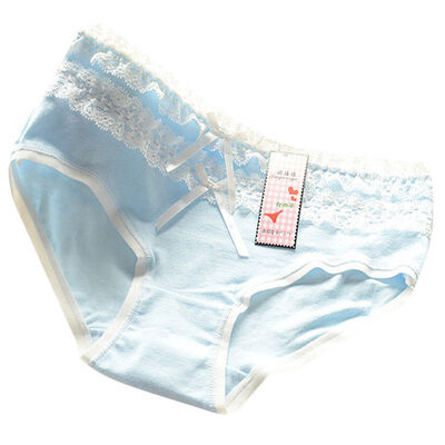 

Women Cotton Briefs Sexy Lace PantIes Bow Underwear Ladies Cute Underpants Calcinha 14 Colors