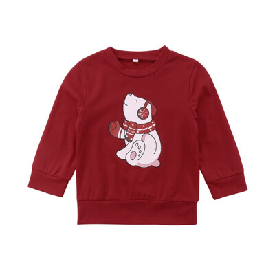 

Autumn Winter Family Christmas Clothes Parent-Child Sweatshirt Father Long Sleeve T shirt Casual Tops Sweaters