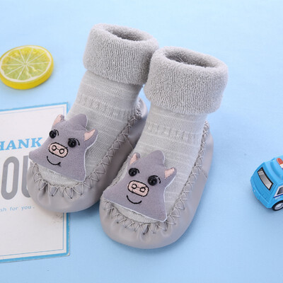 

Autumn Children Baby Socks Casual Fashion Cute Cartoon Slippers Kids Non-Slip Cotton Floor Socks