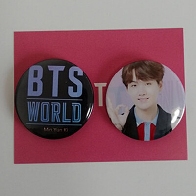 

CAR-TOBBY 2PCSSet Kpop BTS Creative Badge Pin Brooch