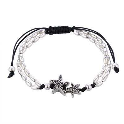 

Beaded bracelet Starfish Ornaments for Women Bohemian Cute Starfish Conch Beaded Pendants Anklet Bracelet