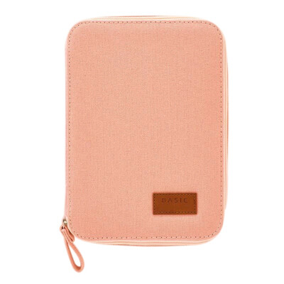 

Simple Cosmetic Storage Bag Solid Color Canvas Large Capacity Student Stationery Bag