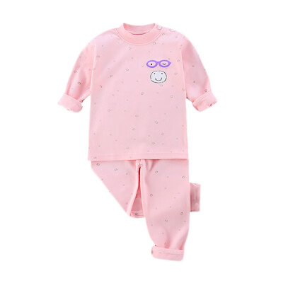 

Autumn Baby Kids Girls Boys Cartoon Print Sleepwear Set Long Sleeve Blouse TopsPants Pajamas