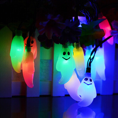 

〖Follure〗12M 10LED Ghost String Lights For Halloween Party Decor Halloween Light MR