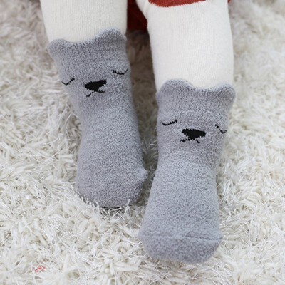 

Cute Newborn Baby Winter Socks Toddler Infant Warm Girl Boy Boots Soft Floor Sox