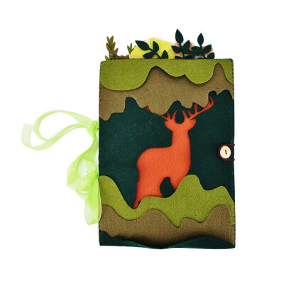 

Non-Woven Hand-Made Crafts Kit DIY Plants Animals Felt Decoration Key Bag Coin Purse Album Material Craft Tools Kit