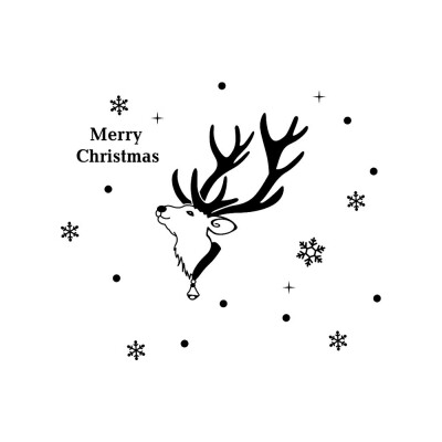 

Tailored New Year Merry Christmas Snowflake Wall Sticker Home Shop Windows Decals Decor