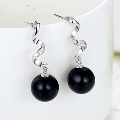 

Earrings Sliver Funny Rhinestones Womens Ball Fashion