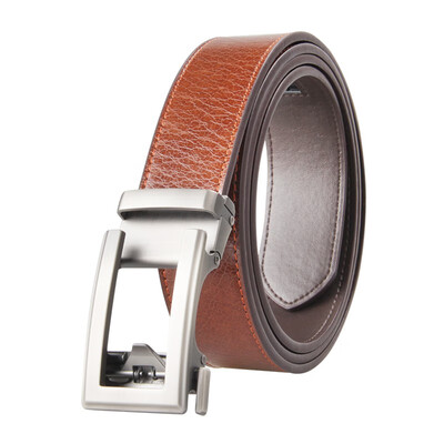 

BPSTAR Belt Mens Automatic Buckle Genuine Leather Mens Ratchet Belt Business Series Mens Real Belt for Pants