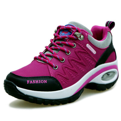 

LZJ New 2019 women sneakers high quality leather suede air damping casual shoes non-slip women shoes tenis feminino size 35-40