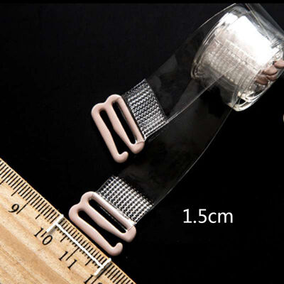 

1 Pairs Metal Buckle Lady Bra Straps Belt Elastic Transparent Silicone Bra Straps Adjustable Baldric Intimates Accessories