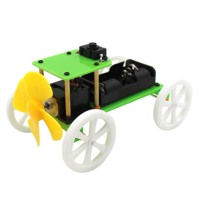 

YIWULA DIY Car Kit Children Educational Gadget Hobby Wind Power Car Toy