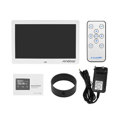 

Andoer 10 Inch Digital Alarm & Photo Frame LED Screen Simple Eletronic Photo Album Support ClockCalendarTime SettingMusicPhoto