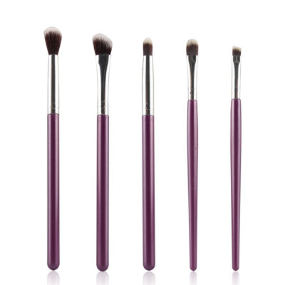 

5 Pcs New Aluminum Brushes Eyeshadow Lip Eyeliner Brush Make Up Tool Cosmetic