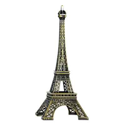 

25cm Metal Art Crafts Paris Eiffel Tower Model Figurine Zinc Alloy Statue Travel Souvenirs Home Decorations Creative Gifts