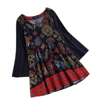 

new fashion sweet style women clothing printed casual plus size women tops long sleeved blouses loose women shirts