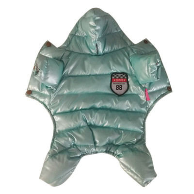 

Dog Clothes Winter Warm Pet Dog Jacket Coat Windproof Cotton-padded Clothing Hoodies For Puppy 4-legged Outfit -XXL