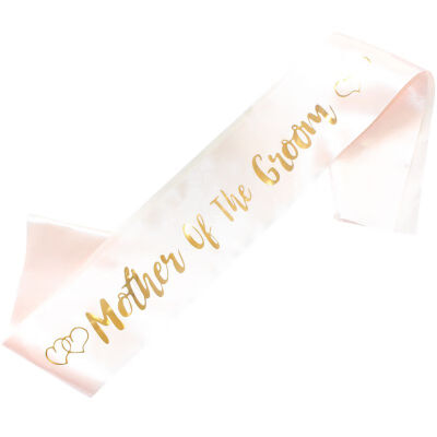 

Mother Of The Groom Letter Shoulder Strap Satin Bride Sash Lady With Diamond Ring Bachelorette Party Sash Party Wedding Bridal