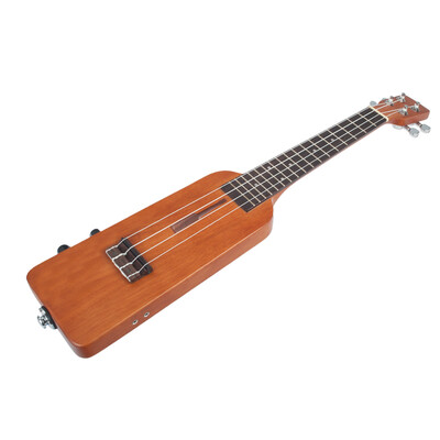 

Creative Bottle Shape 23 Inch Solid Wood Okoume Electric Ukulele Ukelele Uke Kit with Carrying Bag 35mm Audio Cable 4pcs Extra St