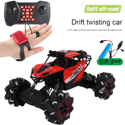 

Siaonvr Xmas Stunt RC Car Gesture Sensing Twisting VehicleDrift Car Driving Toy Gifts