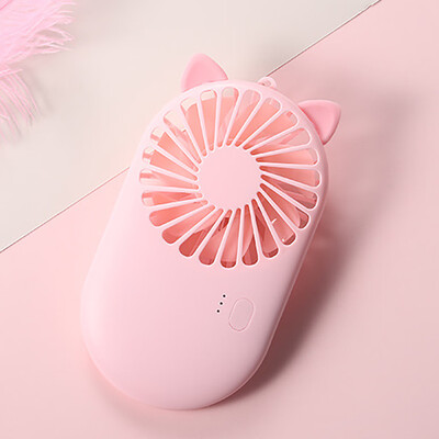 

Gobestart USB Portable Rechargeable Air Cooler Hand-held Outdoor Thin Small Cute Mini Fan