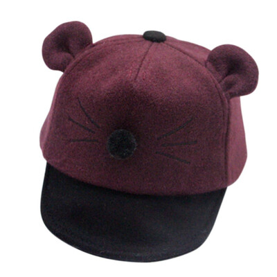 

Baby Toddler Cute Cat Cotton Hat Baby Boys Girls Cap Autumn Winter Adjustable Little Ear Cap Warm Hats Caps 0-3T